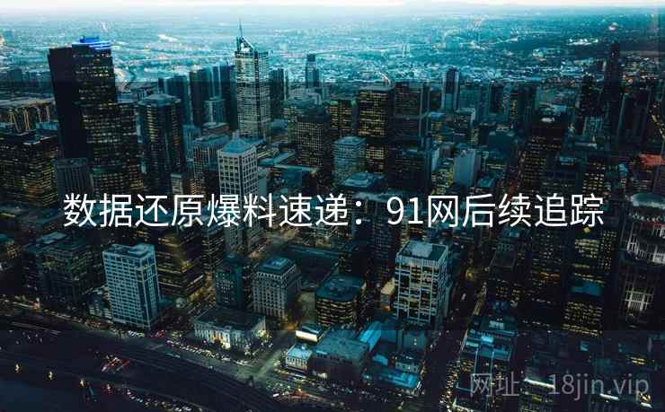 数据还原爆料速递：91网后续追踪